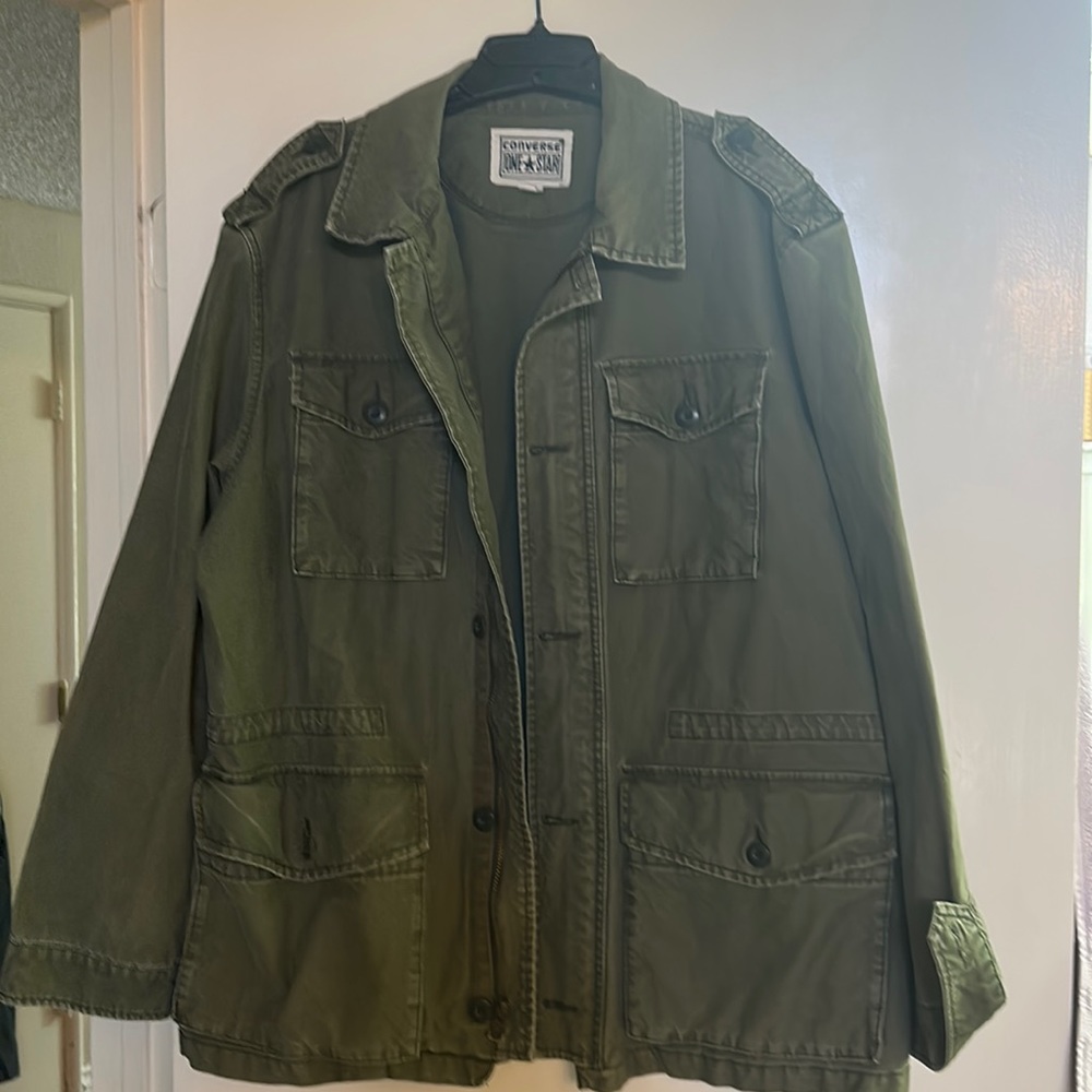 Converse one star military style jacket